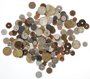 Samling af danske mønter, bl.a. erindringsmønter, 1906, 1937-1953, 1964 3, 1967 2, i alt 9 stk., 1 kr 1892, H 14A, samt diverse andre mønter