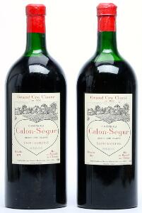 2 bts. Jero. Château Calon Ségur, Saint - Estephe. 3. Cru Classé 1973 BC us. Owc.