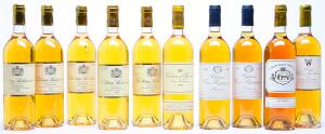 1 bt. Château dYquem, Sauternes. 1. Grand Cru Classé 1999 A hfin.  etc. Total 10 bts.