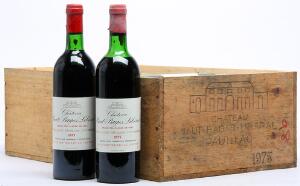 12 bts. Château Haut Bages Liberal, Pauillac. 5. Cru Classé 1975