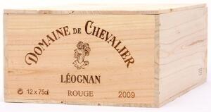 12 bts. Domaine de Chevalier, Pessac Leognan Grand Cru Classé 2009 A hfin. Owc.