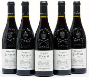 5 bts. Chateauneuf-du-Pape Chaupin, Domaine de la Janasse 2007 A hfin.