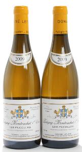 2 bts. Puligny Montrachet 1. Cru Pucelles, Domaine Leflaive 2009 A hfin.