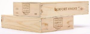 12 bts. Château Durfort Vivens, Margaux. 2. Cru Classé 2009 A hfin. Owc.