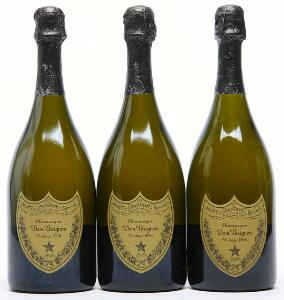 3 bts. Champagne Dom Pérignon, Moët et Chandon 1996 A hfin.