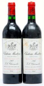 2 bts. Château Montrose, Saint - Estephe. 2. Cru Classé 1982 A hfin.