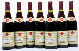 7 bts. Chateauneuf-du-Pape, Guigal 1990 A hfin.