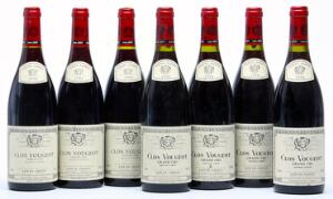 4 bts. Clos Vougeot Grand Cru, Louis Jadot 1994 A hfin.  etc. Total 7 bts.