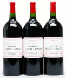 3 bts. Mg. Château Lynch Bages, Pauillac. 5. Cru Classé 2009 A hfin. Owc.