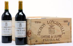 12 bts. Château Pichon Longueville Comtesse, Pauillac. 2. Cru Classé 1995 A hfin. Owc.