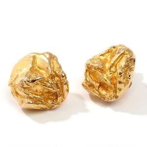 Lapponia Et par øreklips af 14 kt. guld. Vægt 12,6 gram. Diam 1,6. 1983. 2