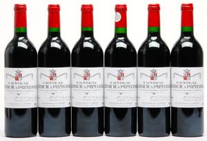 6 bts. Château Latour à Pomerol, Pomerol 1995 A hfin.