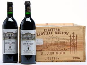 12 bts. Château Léoville Barton, Saint - Julien. 2. Cru Classé 1994 A hfin. Owc.