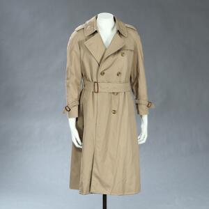 Burberry Cottoncoat med aftageligt uldfoer. Str. 38-40. L. ca. 107 cm.
