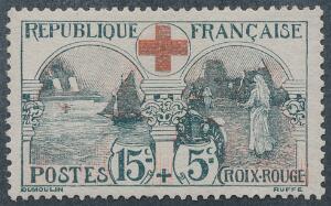 Frankrig. 1918. Røde Kors. Postfrisk