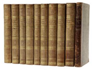 Shakespeare William Shakespeare Tragiske Værker. 9 vols. Cph 1807.  1 other vol. by Shakespeare. 10