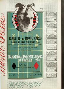 Monte Carlo Bond by Duchamp G. di San Lazzaro ed. XXe Siècle No 4, Noël 1938. With original Monte Carlo bond lithograph by Duchamp.