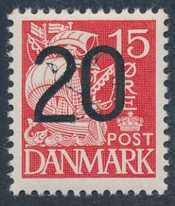 1940. 2015 øre, rød, type IIa.  Postfrisk mærke. AFA 3500.