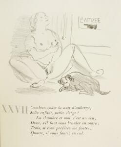 Erotica Guillaume Apollinaire Les Exploits dun jeune Don Juan. London 1949.  With erotic etchings.  one other erotic work. 2
