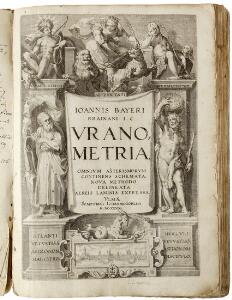 From Longomontanus library Johann Bayer Uranometria, omnium asterismorum continens schemata, nova methodo [...]. Ulm 1639.