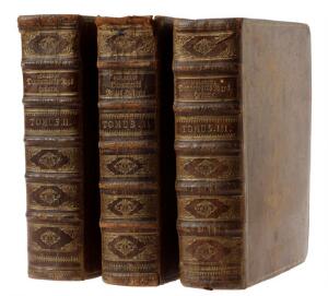 Ludvig Holberg Dannemarks Riges Historie. 3 vols. Cph 1753. Large 4to. 2nd ed. 3