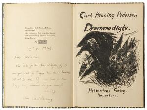 Carl-Henning Pedersen Drømmedigte. Cph [1945]. 1st edition. One of 300 num. copies signed this 101.  2 vols. 3