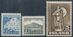 1935-1947. 3 bedre postfriske mærker. Facit 2700
