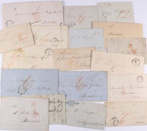 Præfil- og tjenestebreve m.m. Parti på i alt 26 breve. De fleste med indhold.