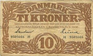 10 kr 1936 H, Svendsen  Lund, Sieg 104