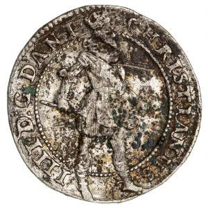 Christian IV, krone 1625, H 127, S 17, misfarvet