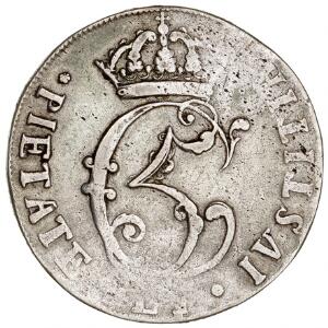 Christian V, 4 mark  krone 1676, H 68A