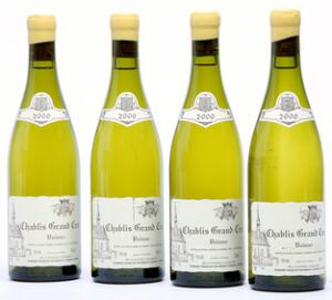 4 bts. Chablis Grand Cru Valmur, Domaine Raveneau 2000 A hfin.