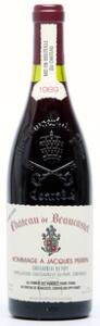 1 bt. Chateauneuf-du-Pape Hommage a Jacques Perrin, Chateau de Beaucastel 1989 A hfin.