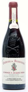1 bt. Chateauneuf-du-Pape Hommage a Jacques Perrin, Chateau de Beaucastel 1990 A hfin.