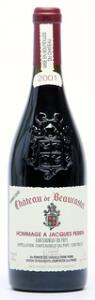 1 bt. Chateauneuf-du-Pape Hommage a Jacques Perrin, Chateau de Beaucastel 2001 A hfin.