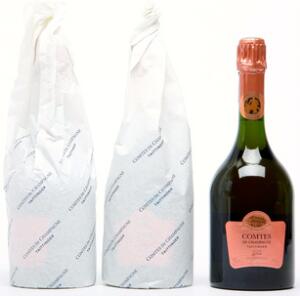 6 bts. Champagne Comtes de Champagne Rosé, Taittinger 2004 A hfin. Oc.
