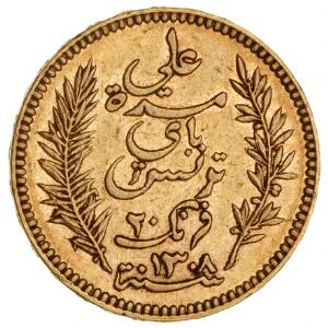 Tunesien, 20 Francs 1891, F 12