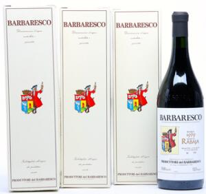 4 bts. Mg. Barbaresco Riserva, Rabaja, Produttori del Barbaresco 1999 A hfin. Oc.