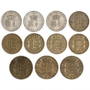 Grønland, lot officielle mønter 1926-64 inkl. 5 kr 19443. 18