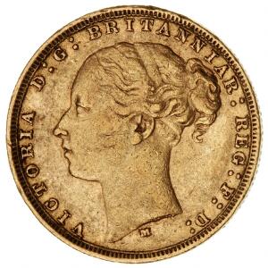 Australien, Victoria, 1837-1901, Sovereign  Pound 1880 M, Melbourne Mine, F 16