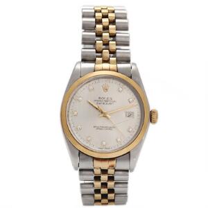 Rolex Herrearmbåndsur af guld og stål. Model Datejust, ref. 16003. Chronometer certificeret automatisk værk med dato. Ca. 1978.