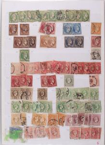 Grækenland. 1861-1988. Samling i Schaubek-album med bedre mærker iblandt. Se fotoudsnit
