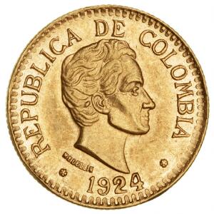 Colombia, 2 12 Pesos 1924, F 116