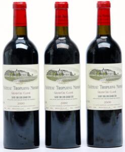 3 bts. Château Troplong Mondot, Saint-Émilion Grand Cru Classé 2000 A hfin.