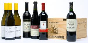 6 bts. Amiral de Beychevelle, 2wine Château Beychevelle 2001 A hfin. Owc. etc. Total 44 bts.