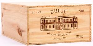 12 bts. Chateau Duluc, Saint-Julien 2008 A hfin. Owc.