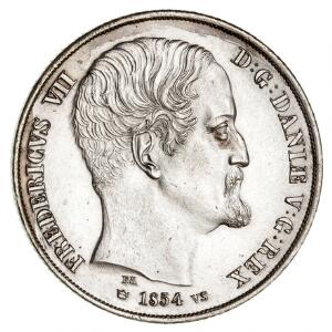Frederik VII, 2 rigsdaler 1854, H 6A