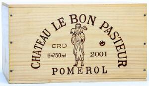6 bts. Château Le Bon Pasteur, Pomerol 2001 A hfin. Owc.