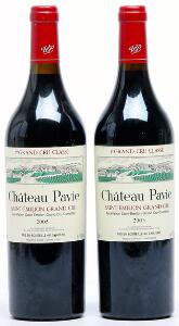 2 bts. Château Pavie, Saint-Émilion 1. Grand Cru Classé 2005 A hfin.