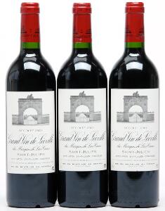 3 bts. Château Léoville Las Cases, Saint - Julien. 2. Cru Classé 2001 A hfin.